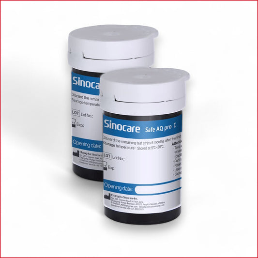 Sinocare Safe AQ pro I Blutzuckerteststreifen + Lanzetten