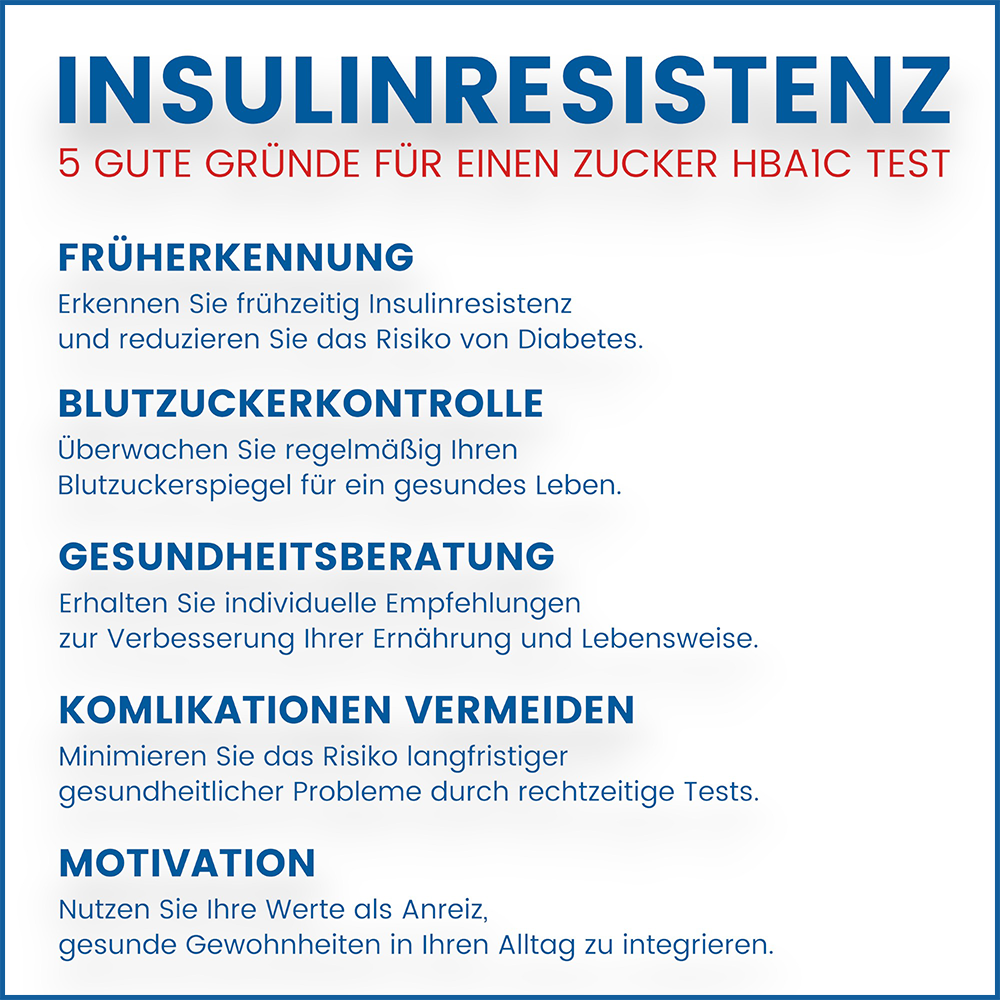 Erkennen Sie frühzeitig Insulinresistenz und reduzieren Sie das Risiko von Diabetes. - Insulinresistenz, HbA1c, hba1c Test, insulinresistenz testen, ETH Meditec, blue balance, Blutzucker, Zucker Test, Gesundheit, Selbsttests