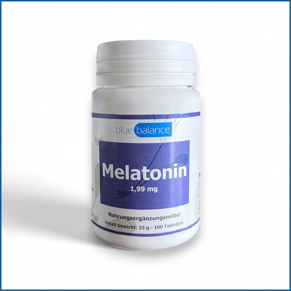 blue balance Melatonin - stärkste Wirkung gegen Schlaflosigkeit - melatonin, blue balance, vegan, supplement, schlafhilfe, entgiftung, schlafqualitaet, naturprodukte, gesunder schlaf, wohltuend, pflanzlich, revitalisierung, regenerieren, hochwertig, ETH Meditec