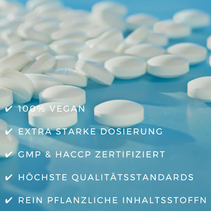 Melatonin Tabletten, vegane Schlafunterstützung, blue balance Melatonin, erholsamer Schlaf, natürliches Einschlafen, nachhaltige Schlafhilfe, vegane Melatonin-Tabletten, Schlafzyklus unterstützen, 1,99 mg Melatonin Dosierung, gute Nacht mit Melatonin, eth-meditec.shop