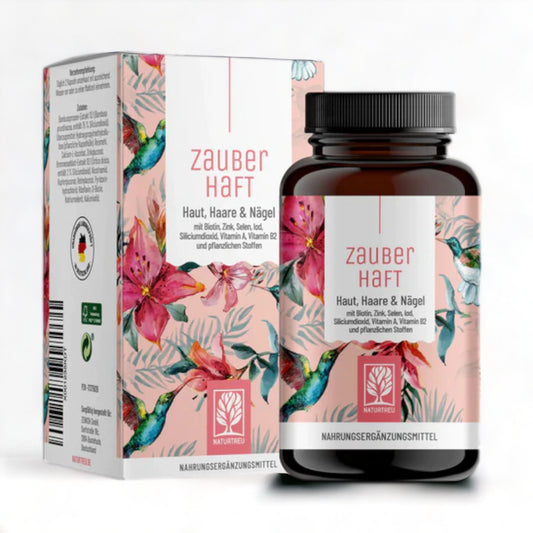 Naturtreu Zauberhaft, Beauty Komplex für Haut, Haar und Nägel Weißes Hintergrundbild: "Beauty-Komplex Zauberhaft von Naturtreu für Haut, Haar und Nägel, natürliche Nahrungsergänzung für die Gesundheit"