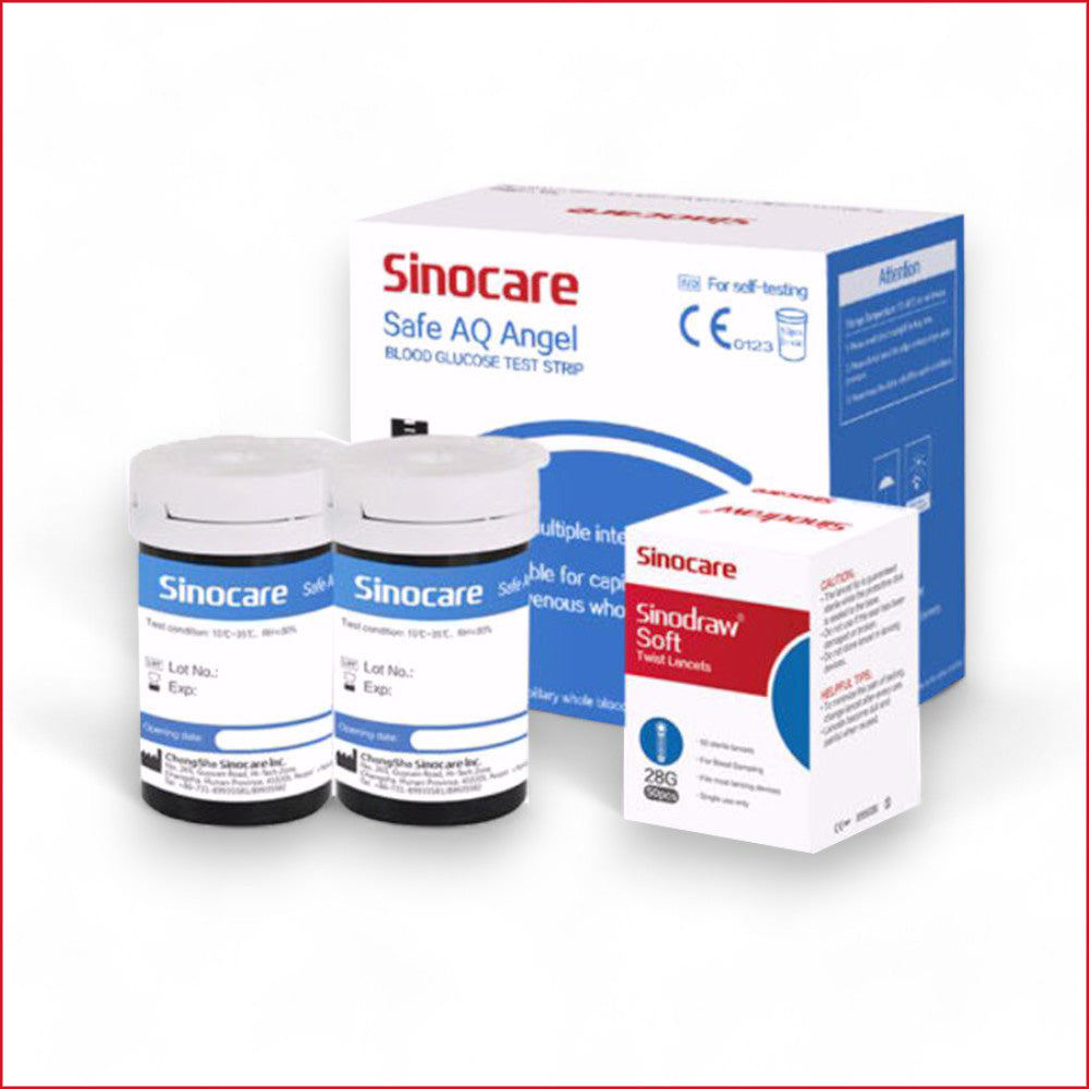 Sinocare Teststreifen – hohe Präzision für Ihre Gesundheit - Blutzuckermessgerät, Sinocare, Diabetes, ETH Meditec, Gesundheit, Harnsäureteststreifen, Lanzetten, Blutzucker, Teststreifen, medizinische Geräte