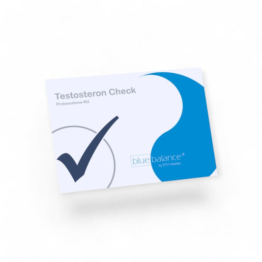 Testosteron Test Zuhause - Bild eines Testosteron-Selbsttests für zuhause. - Testosteron, Testosteron Test, Testosteron testen, testosteronspiegel messen, testosteronmangel test, testosterone Spiegel messen, testosterone messen, Hormone, ETH Meditec, blue balance, Gesundheit, Wohlbefinden