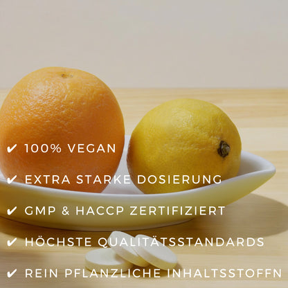 Immunsystem, hochdosiertes Vitamin C, Hagebutte, Tabletten, Gesunde Haut, Energie, Schutz vor freien Radikalen, Gesundheit, Bestellen, eth-meditec.shop