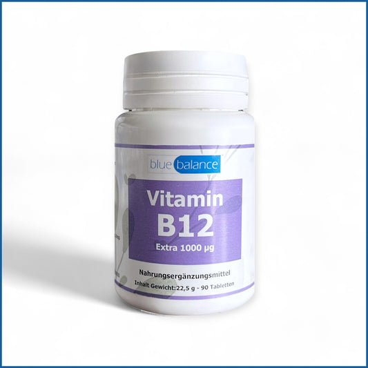 Vegan Vitamin B12 Produkt - Vitamin B12, blue balance, vegan, Supplement, Vitamine, Mineralien, Gesundheit, Nährstoffe, Nahrungsergänzung, Energie, ETH Meditec